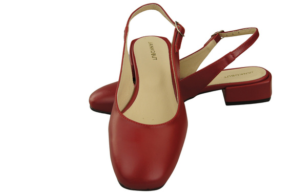 Dámské sandály na plochém podpatku z přírodní kůže 206 ElitaBut