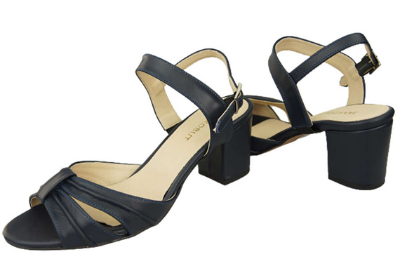 Dámská obuv Navy Blue Sandály Natural Leather 168 ElitaBut
