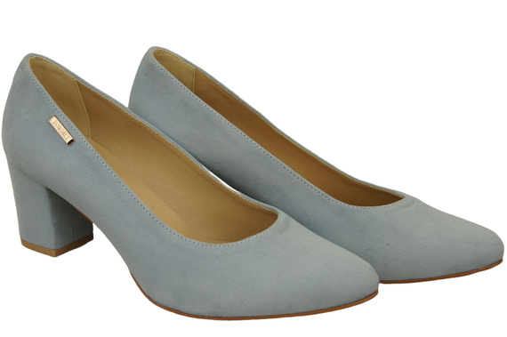 Dámská obuv Pumpkins Light Blue Suede Natural Leather 106 ElitaBut