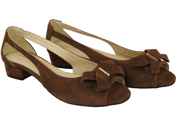 Obuv Dámské sandály Hnědá přírodní semišová kůže 994 Z Kombinace stylu a pohodlí ElitaBut