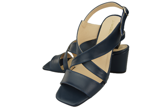 Dámská obuv Sandály Navy blue Natural leather 149 ElitaBut