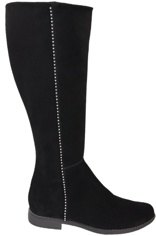 Dámské boty Černá kůže Velour 153 ElitaBut