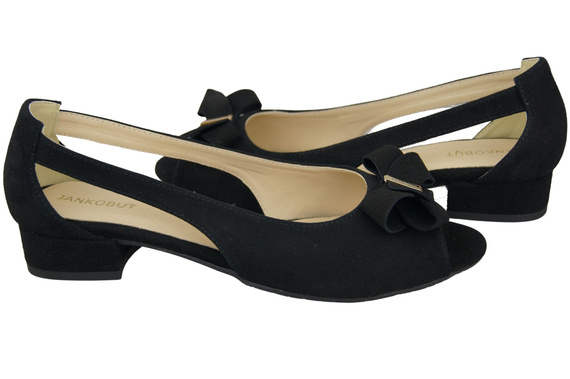 Dámské sandály z černé přírodní semišové kůže 994 Z Kombinace stylu a pohodlí ElitaBut