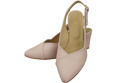 Dámská obuv Powder Pink Stiletto Sandály Natural Leather 217 ElitaBut