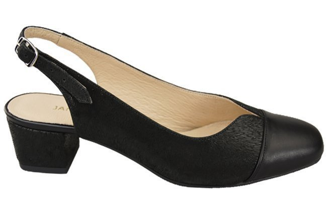 Dámské sandály z přírodní kůže 165 Black ElitaBut