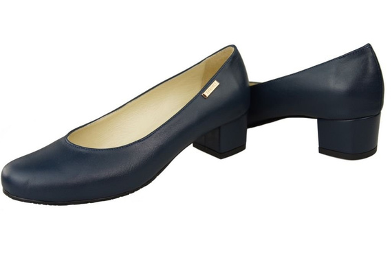 Dámská obuv Dámské lodičky Přírodní kůže 116 Námořnická modř ElitaBut