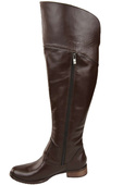 Obuv Dámské kozačky Chocolate Musketeers High over the knee natural leather 638 ElitaBut