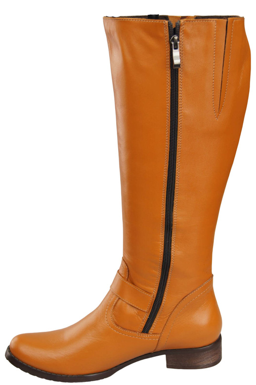 Obuv Dámské boty z přírodní kůže Červená 747 ElitaBut