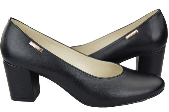Dámská obuv Black Faced Natural Leather pumps 125 ElitaBut