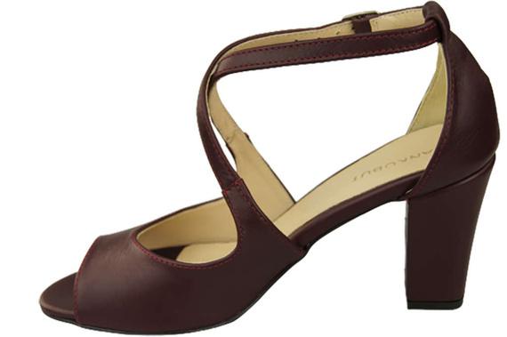 Dámská obuv Sandály Maroon Natural Leather 186 ElitaBut