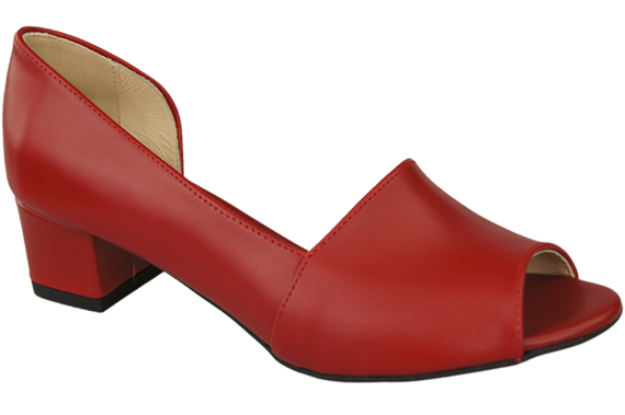 Dámská obuv Sandály Červená přírodní kůže 147 ElitaBut