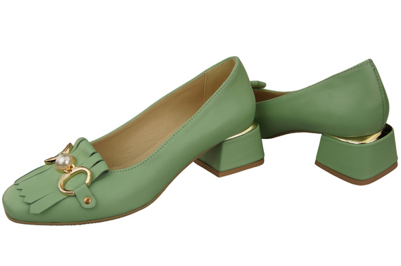 Dámská obuv Mint Fringed Leather pumps 195 ElitaBut