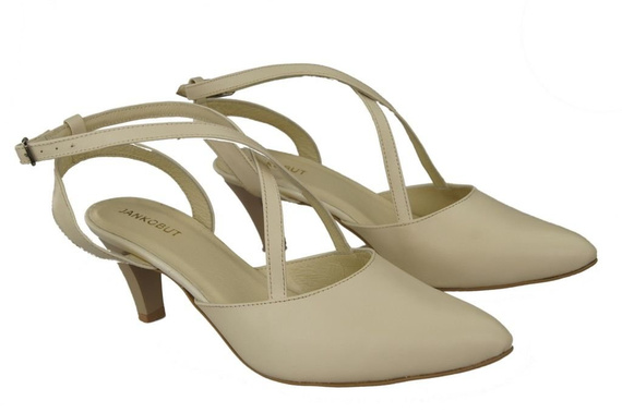 Dámské sandály Beige Natural Leather 129 ElitaBut