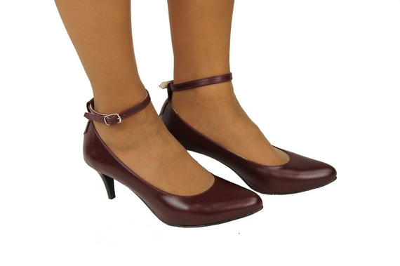 Dámská obuv Maroon Natural Leather 997 ElitaBut