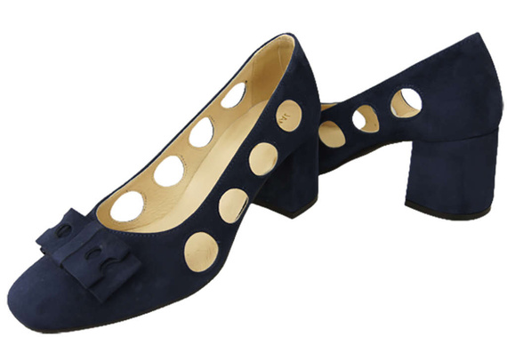 Dámská obuv Navy blue Přírodní semišová kůže 182 ElitaBut