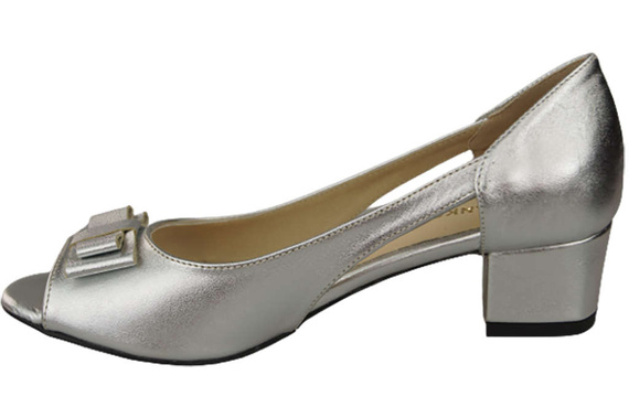 Dámská obuv Stříbrné sandály Přírodní kůže 145 ElitaBut