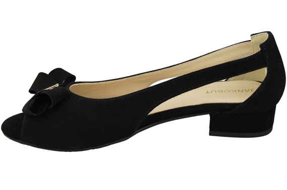 Dámské sandály z černé přírodní semišové kůže 994 Z Kombinace stylu a pohodlí ElitaBut