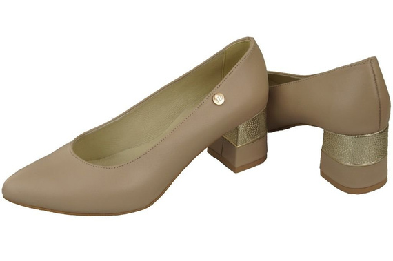 Dámská obuv Cappuccino z lícové kůže 142 ElitaBut