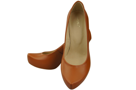 Dámská obuv Červené lodičky Stiletto z přírodní kůže 205 ElitaBut