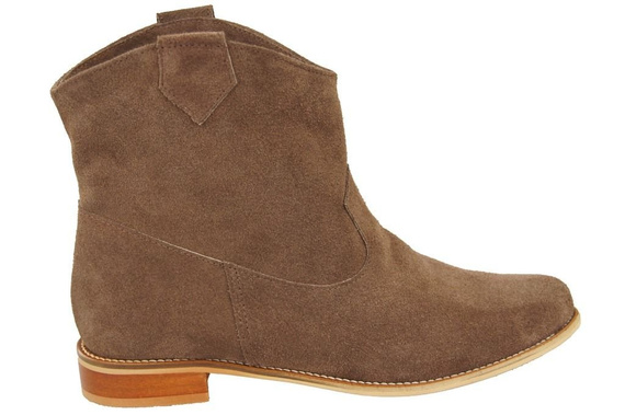 Dámské boty Walnut Jaro / podzim přírodní kůže velur 132 L ElitaBut