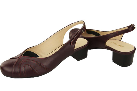 Dámská obuv Přírodní kůže Sandály Maroon 842 ElitaBut