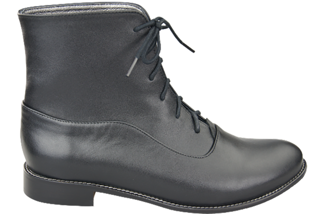 Dámské kozačky černé Jaro/Podzim přírodní kůže 155 L ElitaBut