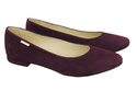 Dámské boty Ballerina Bordo leather Suede leather 131 ElitaBut