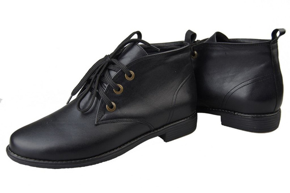 Dámská obuv Zateplené boty z přírodní kůže Černá 979 Z Elitabut