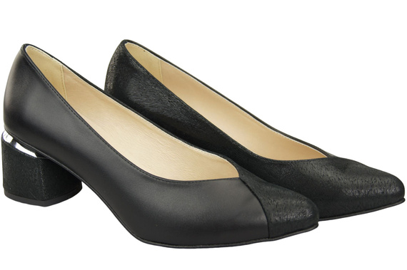 Výjimečné dámské černé boty z přírodní kůže Pocit luxusu na nohou 191 ElitaBut