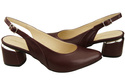 Dámská obuv Sandály Maroon Natural Leather 196 ElitaBut