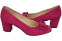 Dámská obuv Purple Natural Leather Suede pumps 163 ElitaBut