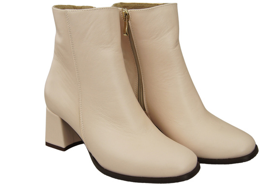 Dámské boty Powder pink for Zimní přírodní kůže 214 Z ElitaBut