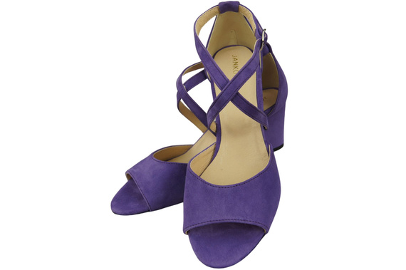 Dámská obuv Sandály Fialová přírodní kůže Semiš 111 ElitaBut