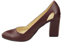 Dámská obuv Maroon Natural Leather pumps 184 ElitaBut
