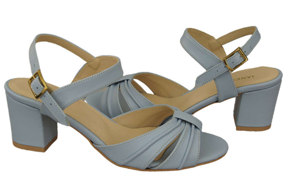 Dámská obuv Sandály Light Blue Natural Leather 168 ElitaBut