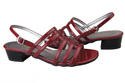 Dámská obuv Sandály na plochém podpatku Maroon 622 ElitaBut