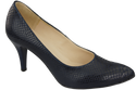 Dámská obuv Navy blue pumps Snake motif Natural leather 150 ElitaBut