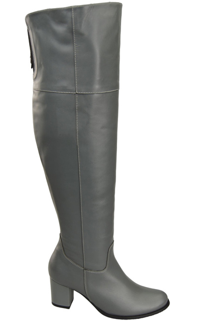 Dámské boty Ash Grey Musketeers High over the knee natural leather 190 ElitaBut