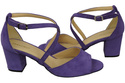Dámská obuv Sandály Fialová přírodní kůže Semiš 111 ElitaBut