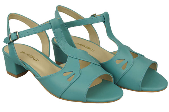 Dámská obuv Tyrkysové sandály Přírodní kůže 169 ElitaBut