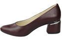 Dámská obuv Maroon Natural Leather pumps 143 ElitaBut