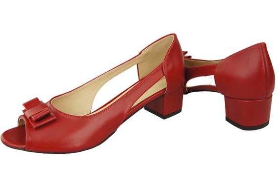 Dámská obuv Sandály Červená přírodní kůže 145 ElitaBut