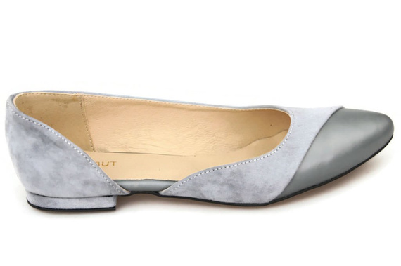 Dámské baleríny Ash natural leather Suede 146 ElitaBut