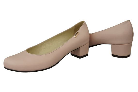 Dámské lodičky z přírodní kůže 116 Powder Pink ElitaBut