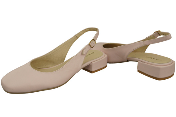 Dámská obuv Sandály Pink Powder Flat Heel Natural Leather 206 ElitaBut
