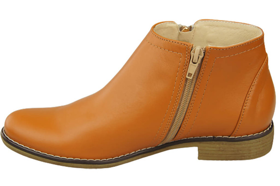 Jarní dámské boty z přírodní kůže Červená 872 ElitaBut