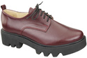 Dámské šněrovací boty Boty Maroon Leather Natural 180 ElitaBut