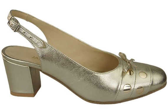 Dámská obuv Zlaté sandály Přírodní kůže 167 ElitaBut