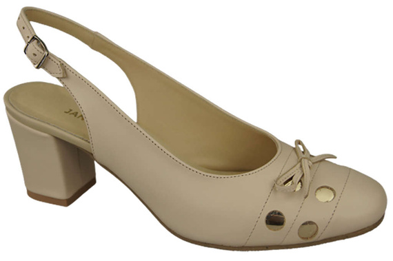 Dámská obuv Sandály béžové přírodní kůže 167 ElitaBut