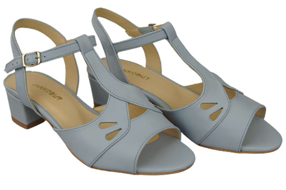 Dámská obuv Sandály Light Blue Natural Leather 169 ElitaBut